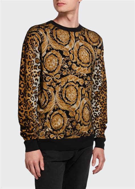 versace leopard sweater